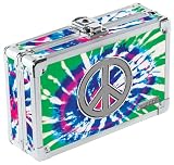 UPC 826030000823 product image for Vaultz Locking Pencil Box, 8.25 x 5.5 x 2.5 Inches, Tie Dye with Peace Sign, Col | upcitemdb.com