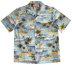 Top Quality Paradise Cruise Hawaiian Aloha Shirt