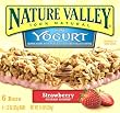 Nature Valley Chewy Granola Bars, Strawberry Yogurt, 6-Count Boxes (Pack of 6)