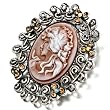 Cameo Brooches And Pins Vintage November Birthstone