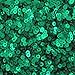 3mm Round Flat Sequins Green Matte Silk Frost. Made in USA