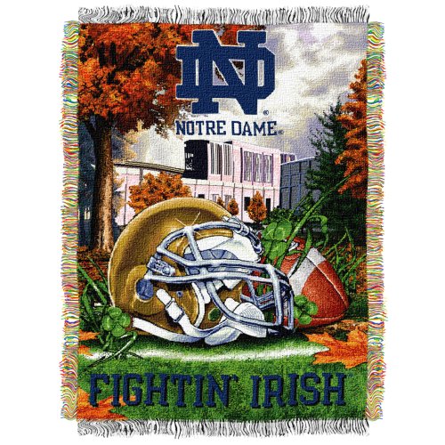 NCAA Notre Dame Fighting Irish 48-Inch-by-60-Inch Acrylic Tapestry Throw