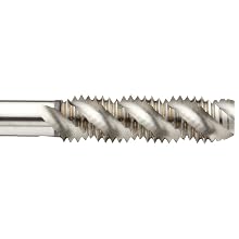 Union Butterfield 1788(M) High-Speed Steel Spiral Flute Tap, High-Helix, Uncoated (Bright) Finish, Round Shank with Square End