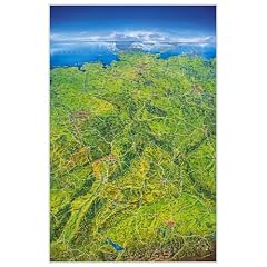 Das grosse Deutschlandpanorama, Poster: Deutschland von oben - plastisch wie noch nie
