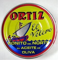 Ortiz El Velero Bonito Del Norte Tuna Packed in Olive Oil 250 Grm Tin