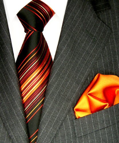Lorenzo Cana - Set 2 Teile - Schwarz Orange gestreifte 