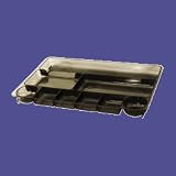 Drawer Tray, 9 Compartments, 14x9x1 1/8, Smoke (OIC21301) Category: Desktop Supplies Organizers