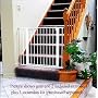 KidCo G15 White Center Gateway with Walk Through Pressure Gate