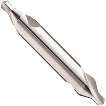 Magafor S115 5 Piece, 2 Flute, 60 Degrees Cutting Angle High-Speed Steel Uncoated (Bright) Combination Center Drill And Countersink Bit Set With Double End