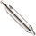 Magafor S115 5 Piece, 2 Flute, 60 Degrees Cutting Angle High-Speed Steel Uncoated (Bright) Combination Center Drill And Countersink Bit Set With Double End
