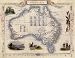 1800'S AUSTRALIA PARROTS KANGAROOS SYDNEY MAP SMALL VINTAGE POSTER REPRO