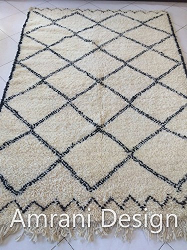 Beni Ourain Rug Amrani  100% Wool