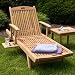 Teak Wood Chaise Lounge Chair