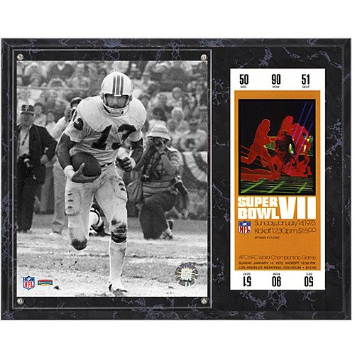 Mounted Memories Miami Dolphins Super Bowl VII Jake Scott Plaque with Replica Ticket