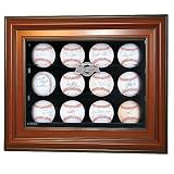 Caseworks Milwaukee Brewers 12 Baseball Cabinet Style Display Case