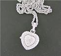 New 18K Plated Lady Swarovski Heart Necklace MOP Watch