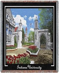 Indiana Univ Sample Gates Throw - 70 x 54 Blanket/Throw - Indiana Hoosiers