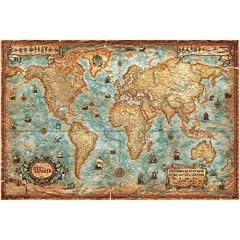 Modern World Antique Map