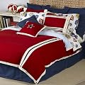 Tommy Hilfiger American Classics Full/Queen Comforter, Donegal Red