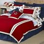 Tommy Hilfiger Comforter, All American Classics, Full/Queen, Dongel Red
