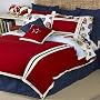 Tommy Hilfiger American Classics Full/Queen Comforter, Donegal Red