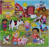 Lil' Fun Time Kids Pick-A-Piece Wooden Puzzle - Farm Animals