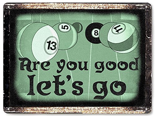 Billards metal sign Pool table shark funny / bar tavern pool room vintage style wall decor 157