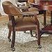 Steve Silver Tournament Box Seat Arm Chair with Casters