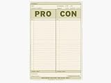 Pro-Con Pad