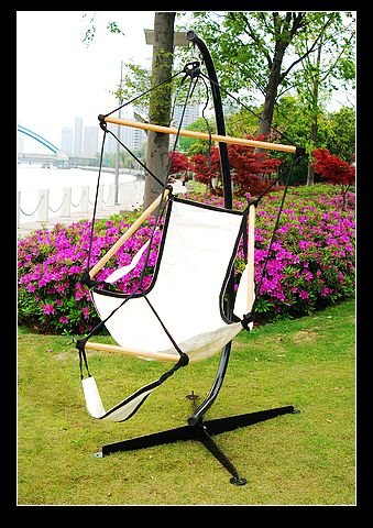 C Steel Frame Hammock Swing Stand &Cotton Chair 0117W
