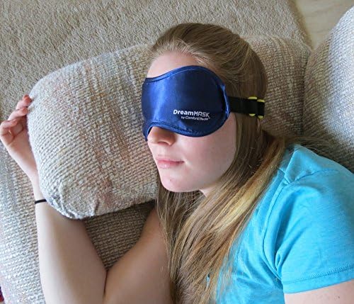Sleep Masks Eye Mask with Ear Plugs and Matching Drawstring Carrying Pouch - Lightweight Sleeping Mask Blocks the Light for a Full Night's Sleep - Wide Sturdy Comfortable Strap with Velcro and Ear Plug Holder! Fight Insomnia or Other Sleeping Disorders By Getting a Restful Night Sleep with the Dream Mask!