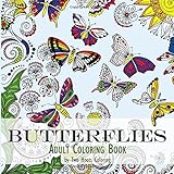 adult coloring book butterflies