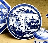 Mottahedeh Blue Canton Round Tile 5 in
