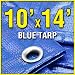 10' X 14' Blue 6-mil Waterproof Poly Tarp Camp Tarp 10x14... 10' X 14' Blue 6-mil Waterproof Poly Tarp Camp Tarp 10x14...