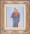 Mary Help of Christians by Bianchi Framed Art, 13.5" x 15.5" - MADE IN ITALY