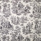 Waverly Rustic Life Black/off White Fabric By the Yard Waverly Rustic Life Black/off White Fabric By the Yard