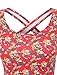RubyK Womens Fitted Short Sleeve Floral Print Crop Top with Stretch