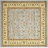 Safavieh Lyndhurst Collection LNH312B Light Blue and Ivory Round Area Rug, 5 feet 3 inches in Diameter (5'3" Diameter)