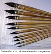 Size 0 Arches Petit Gris Pur Squirrel Brush- Round Pointed Quill Series A5