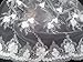 Corsage Lace Embroidered Roses on Mesh Champagne 56 Inch Wide Fabric By the Yard (F.E.