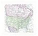 3dRose qs_112937_4 Vintage Map of North America-USA Canada Mexico-Faded Look Geography Travel Maps Pink Green-Quilt Square, 12 by 12-Inch