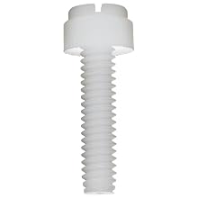 Nylon 6/6 Thumb Screw, Knurled Head, Slotted Drive