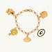 Green Bay Packers Gold Tone NFL Charm Bracelet