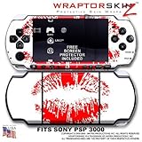 Big Kiss Red on White WraptorSkinz Skin and Screen Protector Kit fits Sony  ....