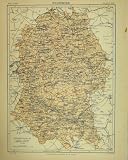 MAP WILTSHIRE MAP ENGLAND PARLIAMENTARY DIVISIONS PRINT