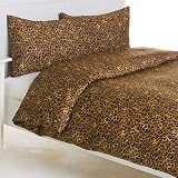 Best Price 300TC Leopard Print Duvet Set, Full/Queen