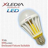 XLEDIA LED Bulb-X50L (A19-50W Equivalent-640 Lumen-Soft White-Enclosed Fixture/Insulation Contact Suitable)