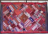Review NovaHaat  / BANJARA INDIAN RARE MIRROR KUTCH WALL HANGING TAPESTRY