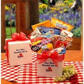 For the Health of It Care Package in White Gloss Gift Box