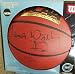 James Worthy autographed Wilson NCAA rubber basketball